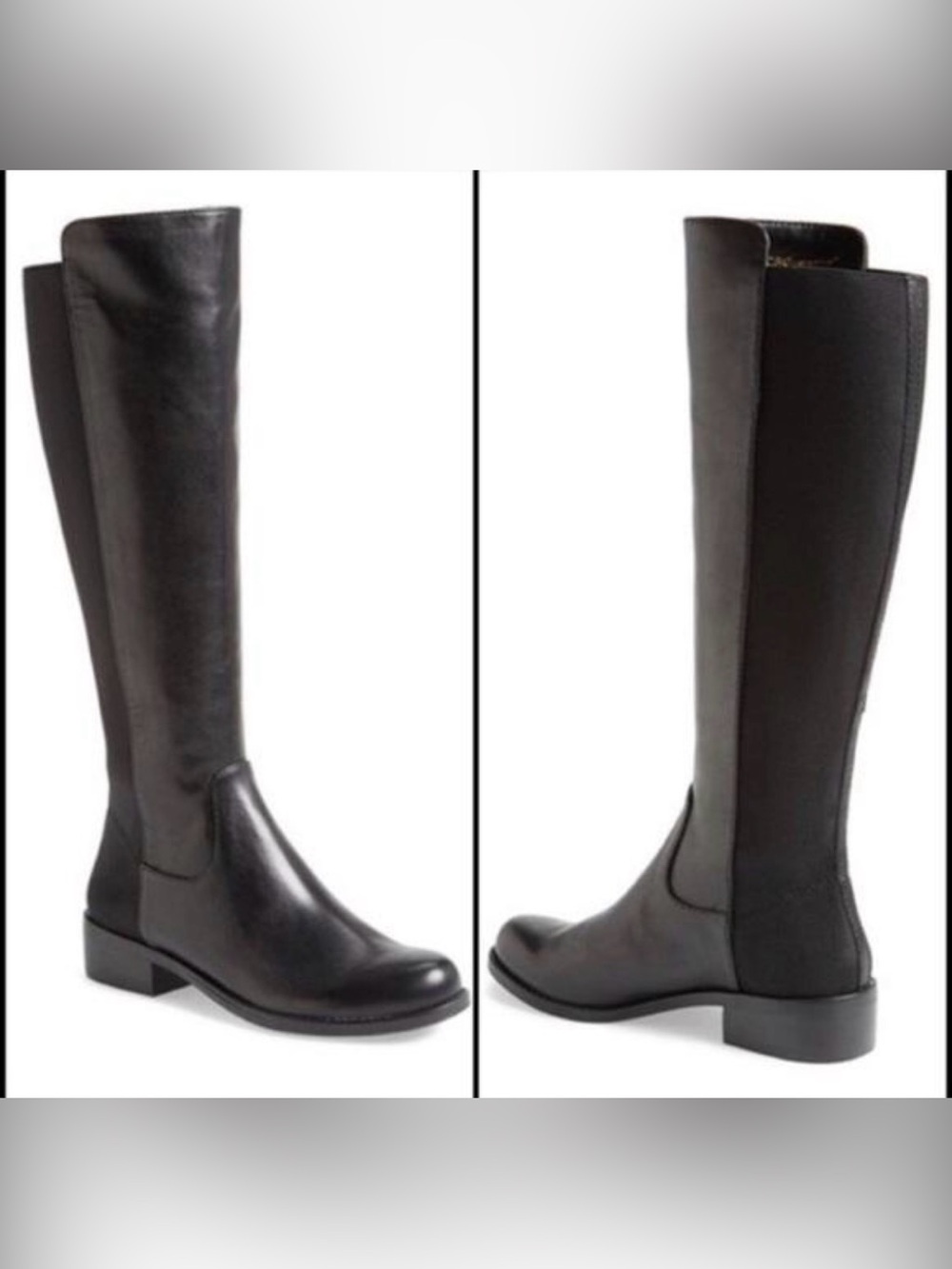 BCBGeneration Tall Black Leather Over-the-Knee Boots